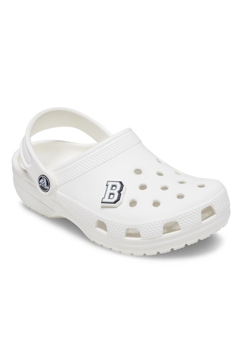 Crocs, Джибиц Letter B Jibbitz™, Черен, Бял, Пепеляво сиво