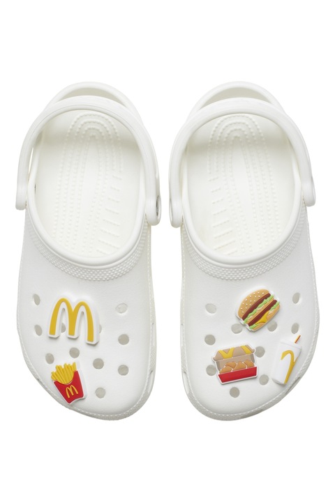 Crocs, Джибиц Jibbitz™, 5 части, Жълт, Светлокафяв, Аленочервен