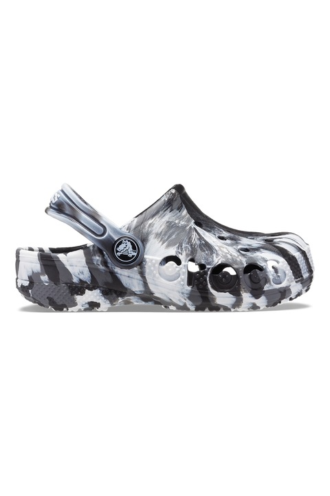 Crocs, Saboti slingback, Alb/Negru/Gri