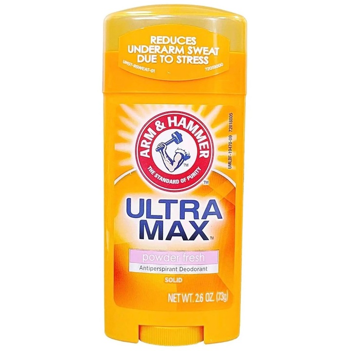 Izzadásgátló, Arm & Hammer, UltraMax, Powder Fresh, nátrium-hidrogén-karbonáttal, 73 gr