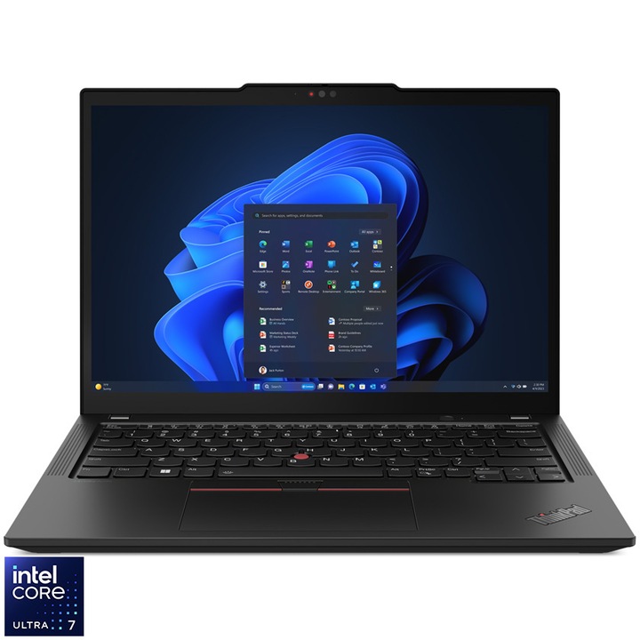 Laptop Lenovo ThinkPad X13 Gen 5 cu procesor Intel® Core™ Ultra 7 155U pana la 4.8GHz, 13.3" WUXGA, IPS, 32GB LPDDR5x, 1TB SSD, Intel® Graphics, Windows® 11 Pro, Black, 3y on-site, Premium Care