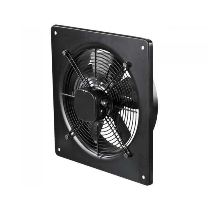 Ventilator industrial de extractie, NEOAIR, otel, montare pe perete, 550 mm, negru