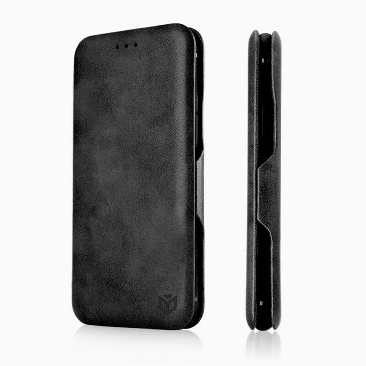 Защитен калъф за Sony Xperia 1 VI, Safe Wallet Plus, екологична кожа, черен