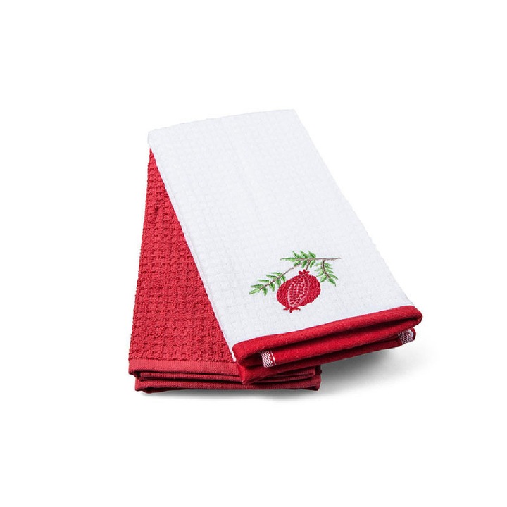 Комплект 2 кухненски кърпи, TAC, нар, 40x60 см, 100% памук