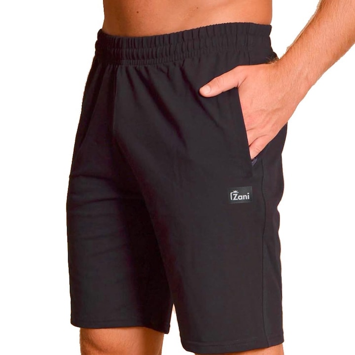 Pantaloni scurți Zani pentru bărbați, Negru