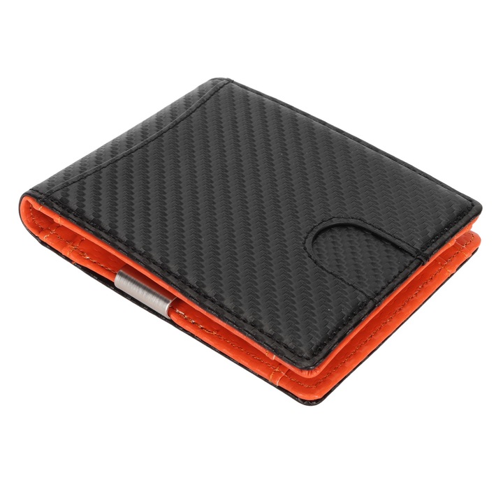 QttvbTna férfi pénztárca, 10 kártyatartó, RFID blokkoló, fekete, 11,5x8,5x2 cm
