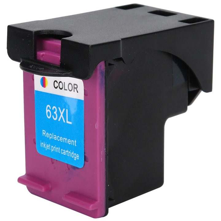 Újratölthető tintapatron, nagy kapacitású, HP63, 2130, 3630, 4520, 4650 nyomtatókhoz