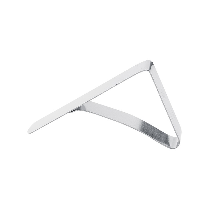 Фиксираща скоба за плот, неръждаема стомана, сребрист, 7.4x4.3см