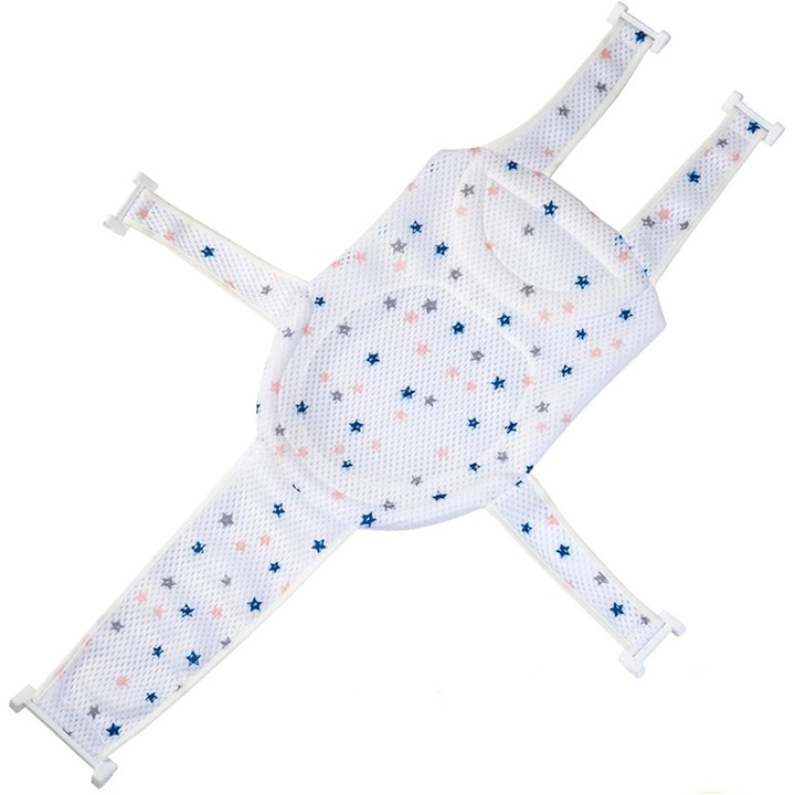 BOMSTOM опора за бебешко корито, ергономична, сгъваема, бяла, 95см