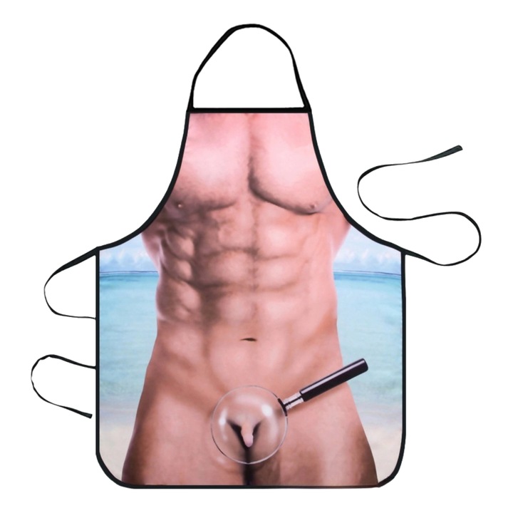 Sort amuzant Kitchen apron, Lupa