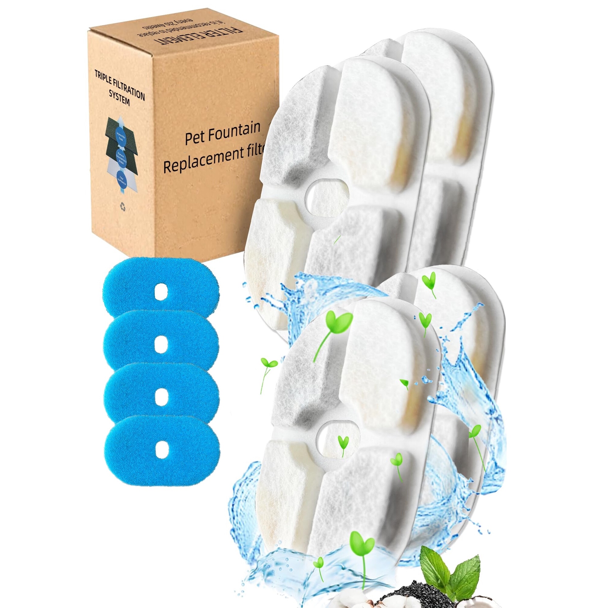 Set 4 filtre de rezerva pentru dispenser de apa, NAUGHTYTRIBE