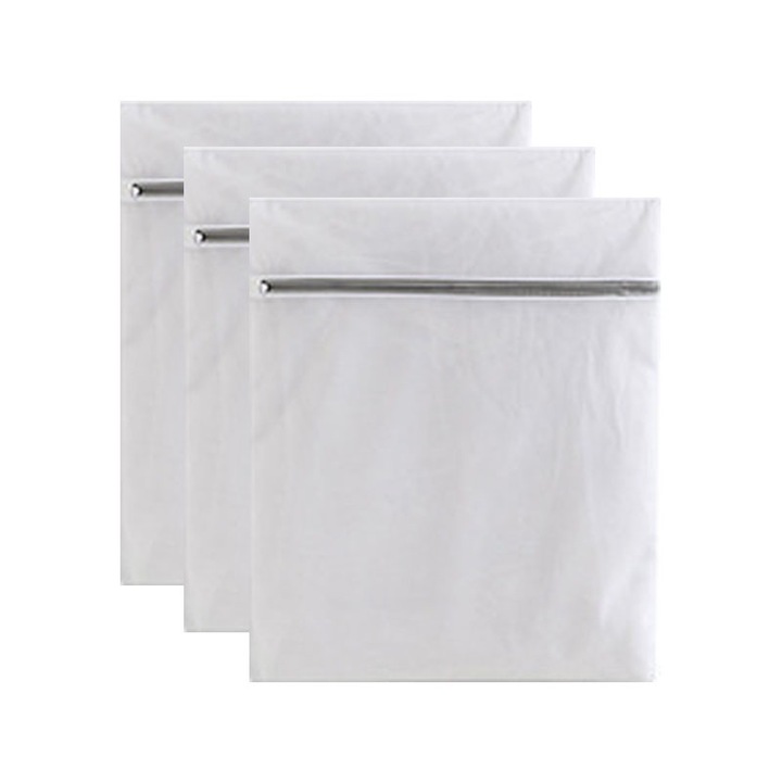 Saculet pentru rufe delicate si lenjerie intima, cu rol de protectie pentru haine sensibile in masina de spalat si uscator, Prevenirea incurcarii si deformarii hainelor, 30*40cm*3buc