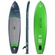 Placa SUP Movino GARDA Allround 10'10'', bleumarin/verde, 8kg, 330x81x15 cm, rucsac, pompa cu actiune dubla, lesa, aripioare, paleta 2-in-1, scaun caiac, kit de reparatii