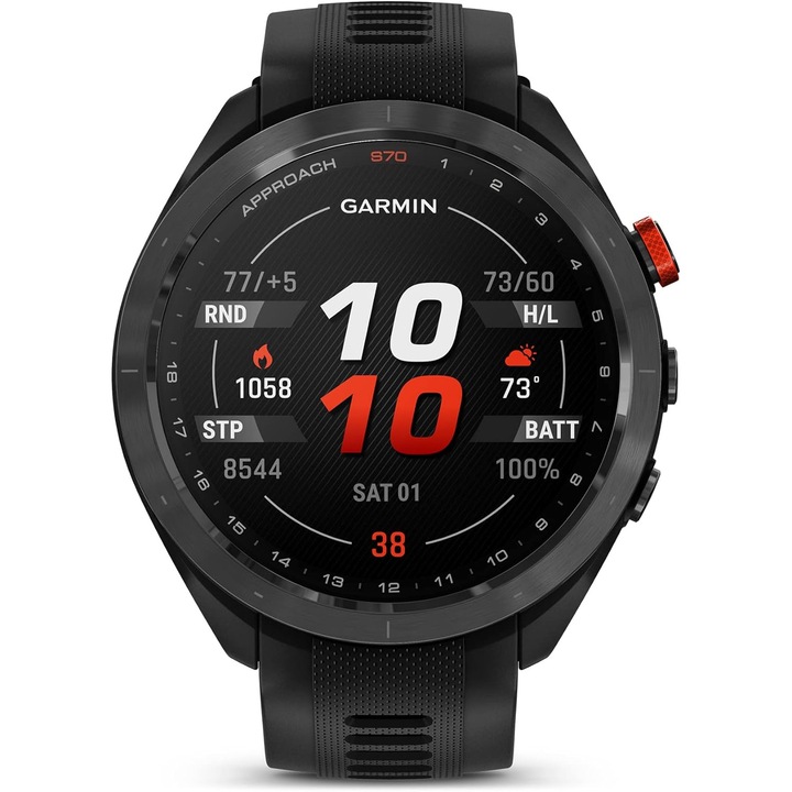 Смарт часовник Golf Garmin Approach S70, 47 мм, черен