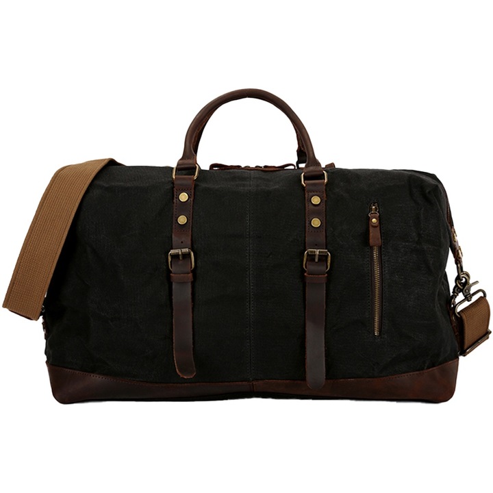 Férfi táska, vászonból utazáshoz, vízálló, JOLAR. YD-2077BK fekete