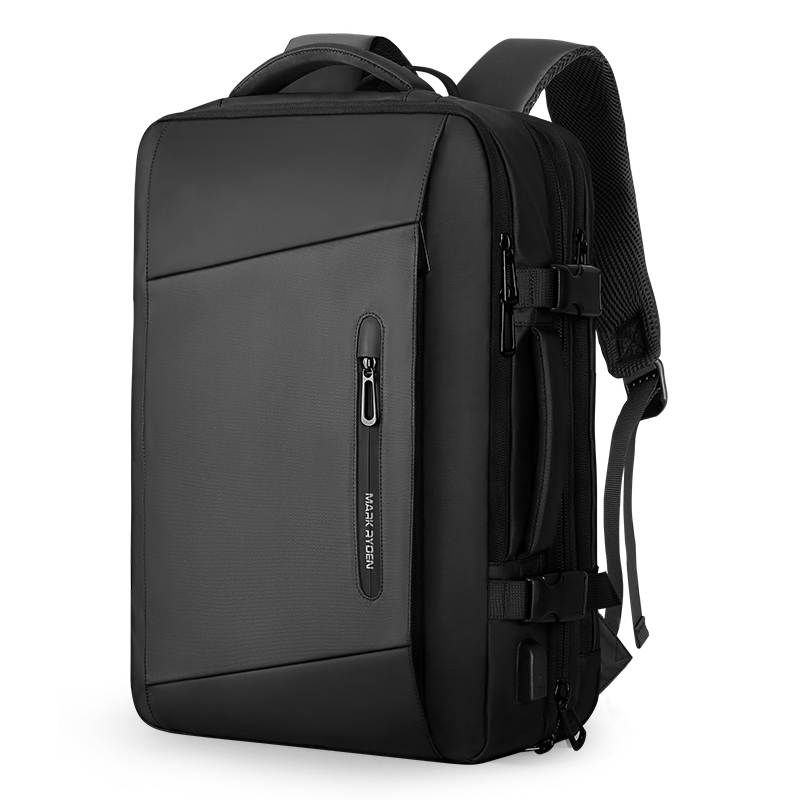 Rucsac Mark Ryden Pentru Laptop 17.3 inch, Tableta 11 inch, Extensibil de la 26L pana la 39L, Port USB, Total Impermeabil, Sistem Antifurt, Spatios, negru
