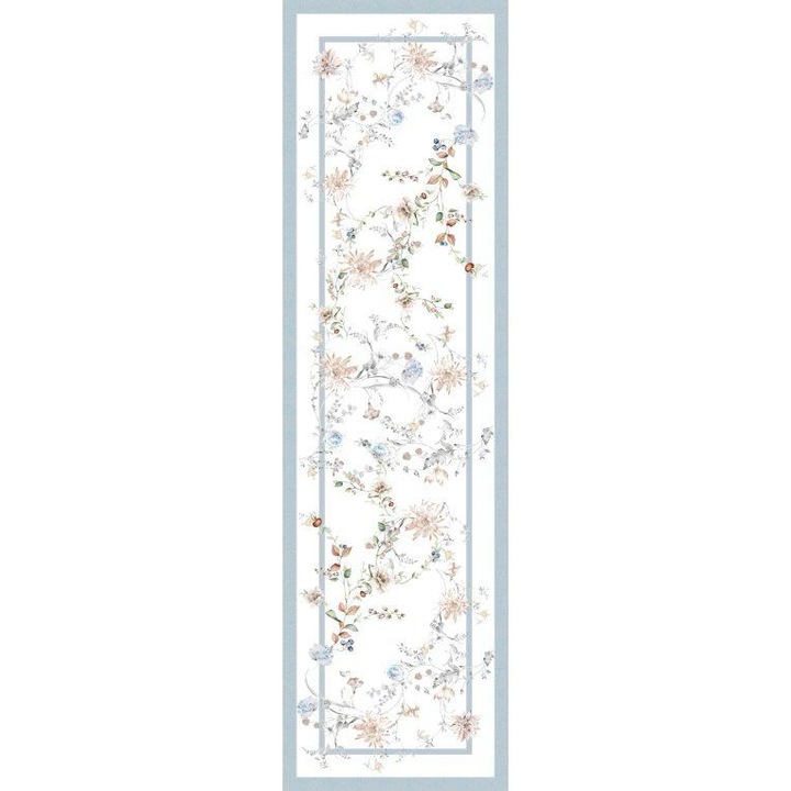 Napron de masa bumbac 100%, model floral pastel, 45x140cm