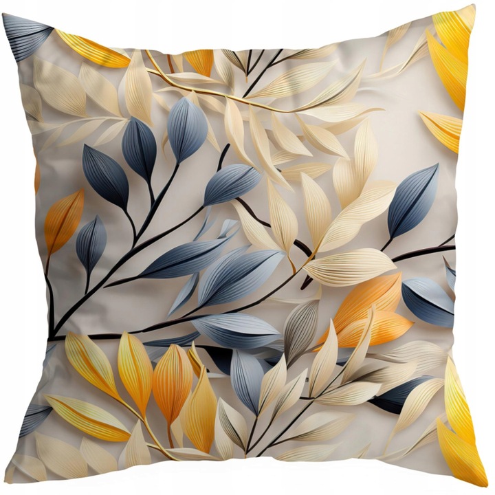 Fata De Perna Decorativa, HomeView, PDS289, 100% Poliester, 160G/M2, Multicolor, Fermoar, XL, 50x50 cm