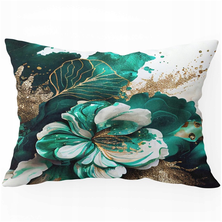 Fata De Perna Decorativa, HomeView, PDS174, 100% Poliester, 160G/M2, Multicolor, Fermoar, 40x60 cm