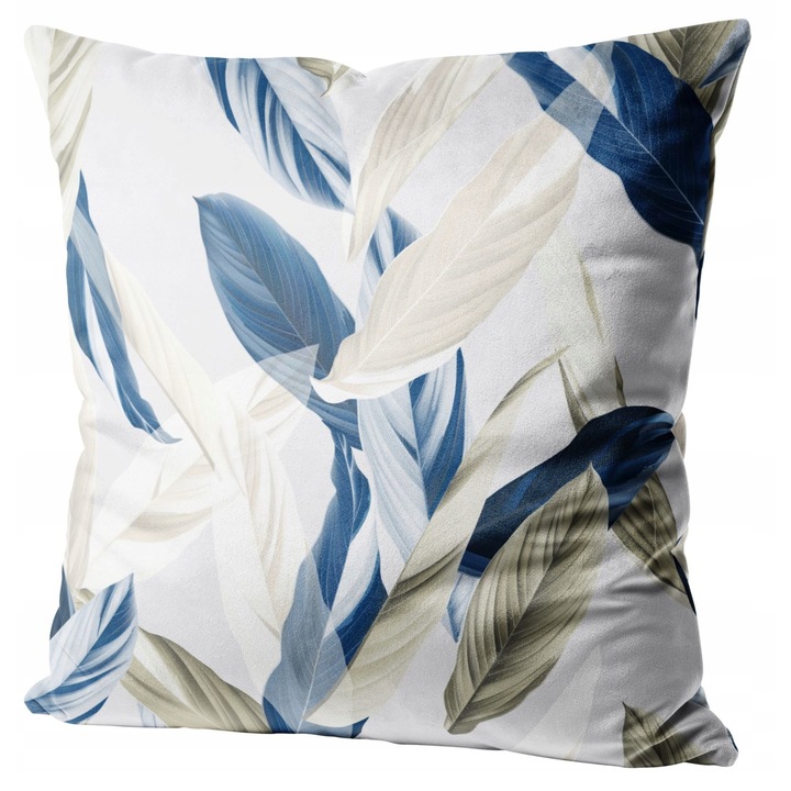 Fata De Perna Decorativa, HomeView, PVB052, Catifea, 100% Poliester, 230G/M2, Multicolor, Fermoar, L, 45x45 cm