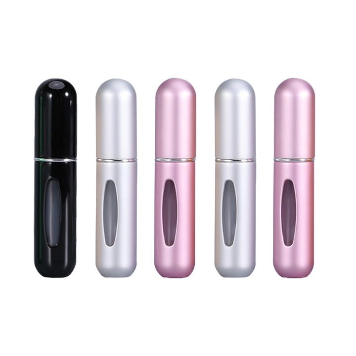 Palackkészlet CNNIK parfümhöz, alumínium, finom spray, hordozható, 5 ml