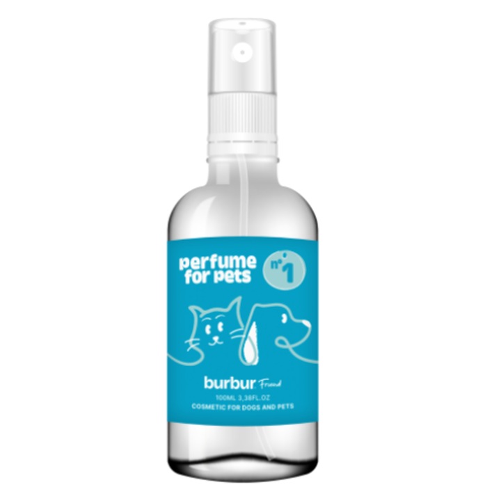 Parfüm kutyáknak és macskáknak, BURBUR, No. 1, levendula és petitgrain ízű, 100 ml