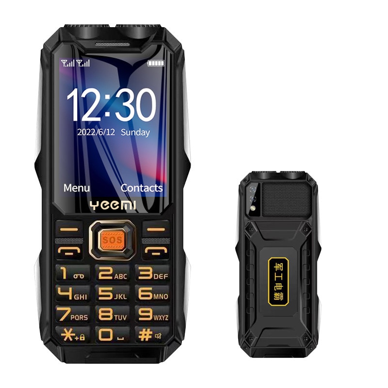 Telefon Mobil Q8-1, Butoane Mari, Lanterna Dubla, Dual SIM, Negru