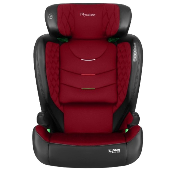 Scaun auto, tapiterie detasabila, lavabila, sistem ISOFIX, 12 niveluri de reglare a tetierei, 2 grade de reglare a unghiului de inclinare, 15-36 kg, negru si rosu