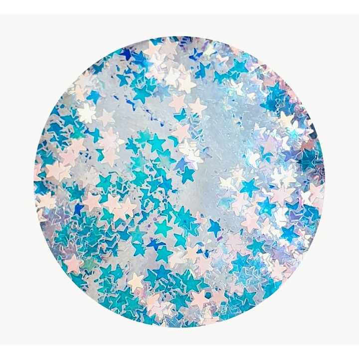 Pigment glitter iridiscent star, art line DEVE, 3 gr sclipici verde cameleon pentru rasina epoxidica lac de unghii sau vopsea decorativa