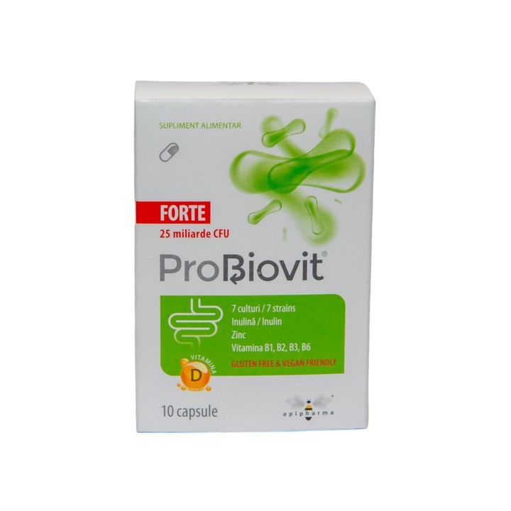 Probiovit Forte, Supliment alimentar, Apipharma, 10 capsule
