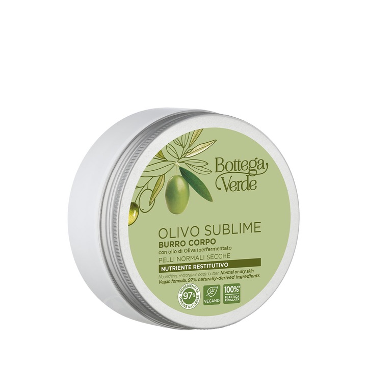Tápláló testvaj hiperfermentált olívaolajjal - Olivo Sublime, 150 ml, Bottega Verde