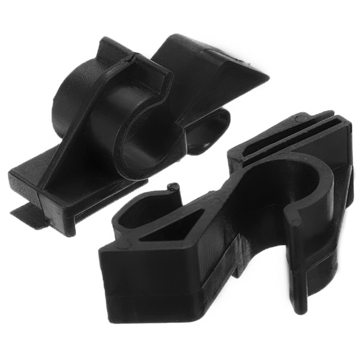 Комплект от 2 скоби за багажник, съвместими с Fiat Grande Punto 2005-, Panda 2012-, Stilo 2001-, Alfa Romeo GT, пластмаса, черни
