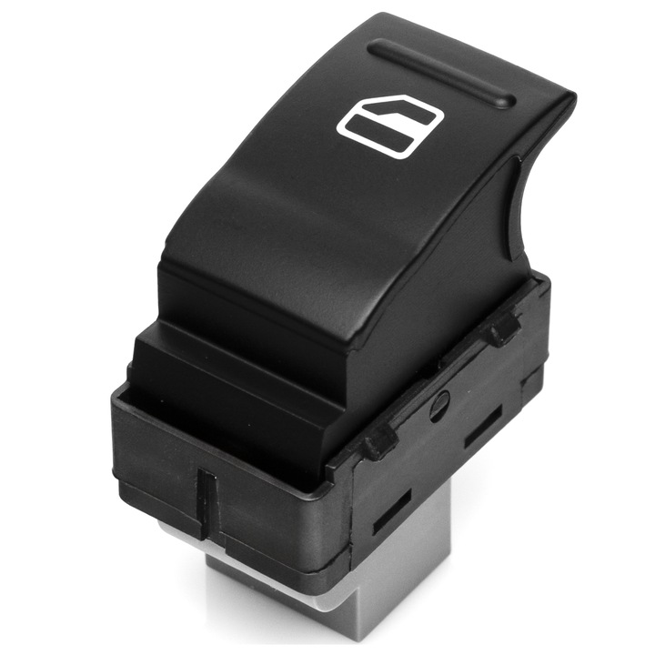 Autó elektromos ablakemelő kapcsoló gomb, Volkswagen Transporter T5, Multivan 2004-2013 modellekhez kompatibilis, 7E0 959 855, műanyag, fekete