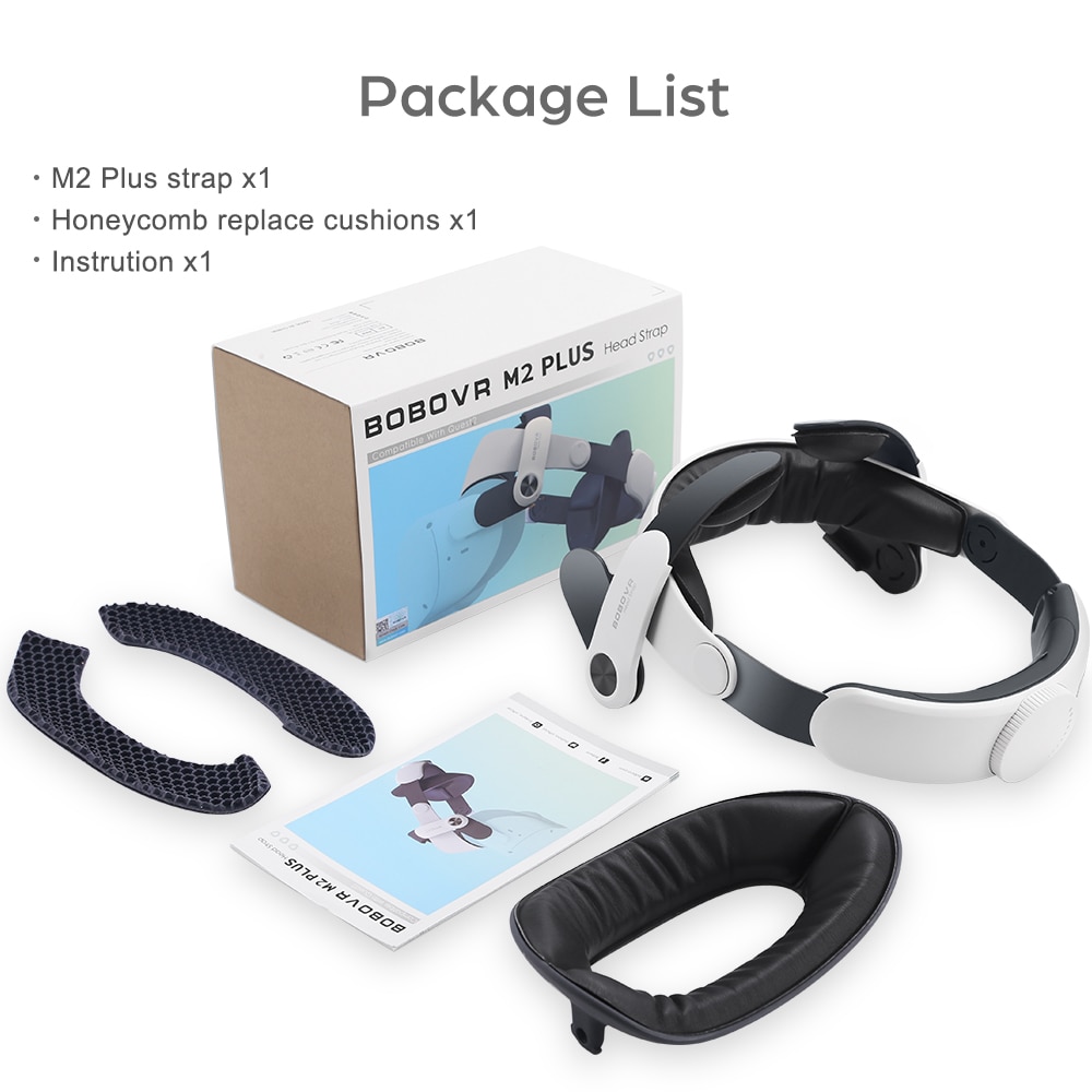 Curea pentru cap BOBOVR M2 Plus, compatibila cu Quest 2