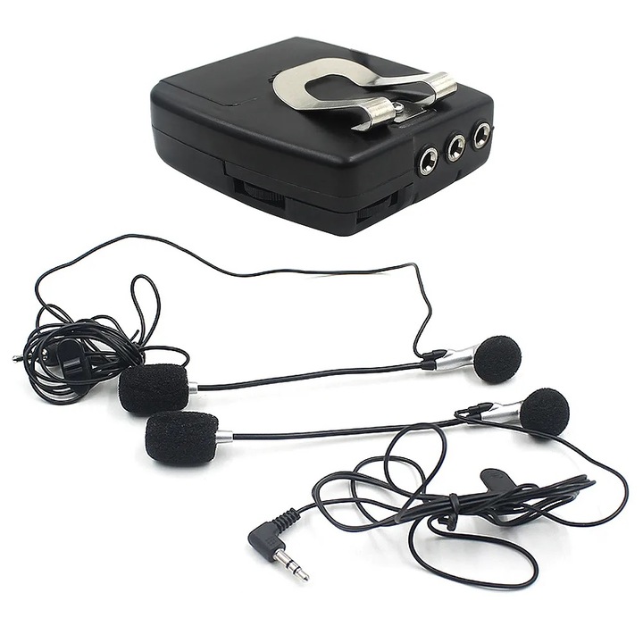 Sistem audio pentru motocicleta cu 2 casti