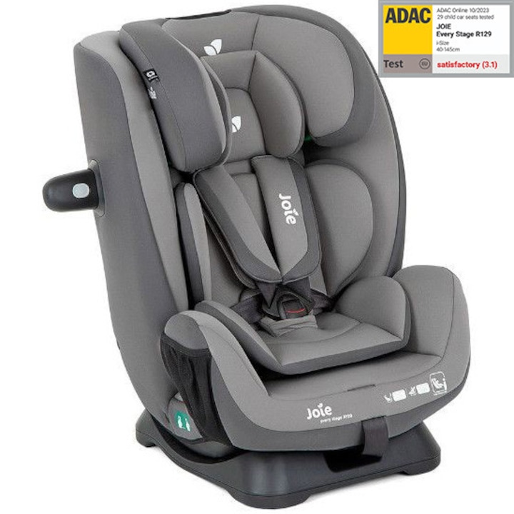 Scaun auto Every Stage R129 Cobble Stone, 40-145 cm, Joie