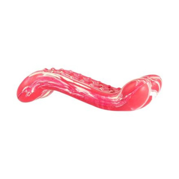 Jucarie Pentru Caini, KidDog HipHop, Dental, Os, Aroma Friptura De Vita, Cauciuc, 13.5 cm, A434253