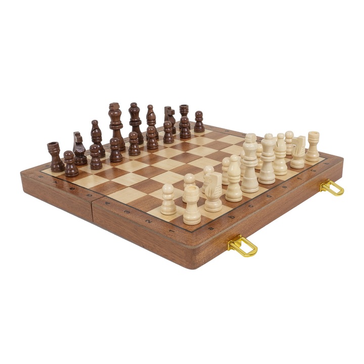 Joc de sah, din lemn, model premium, 29x14.5x5 cm, B.S.P. / SL1181