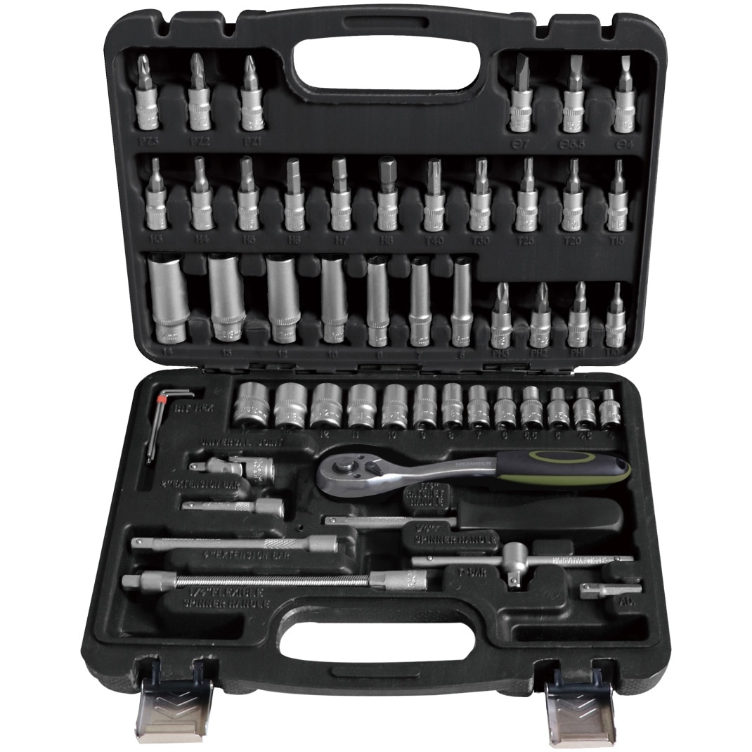 Trusa multifunctionala 52 piese Heinner CTSM032, material chrome-vanadium