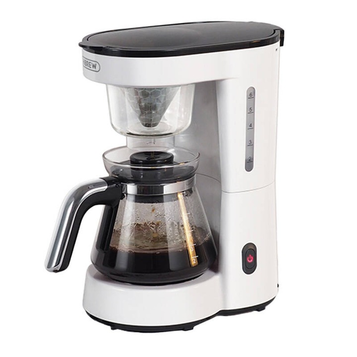 Кафемашина HiBREW H12, 0.75L, Система против капене, Автоматично изключване, Бяла