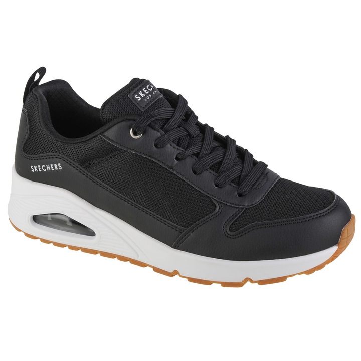 Sneakers, Skechers Uno - Inside Matters 155005-BKW, Negru, 36 EU