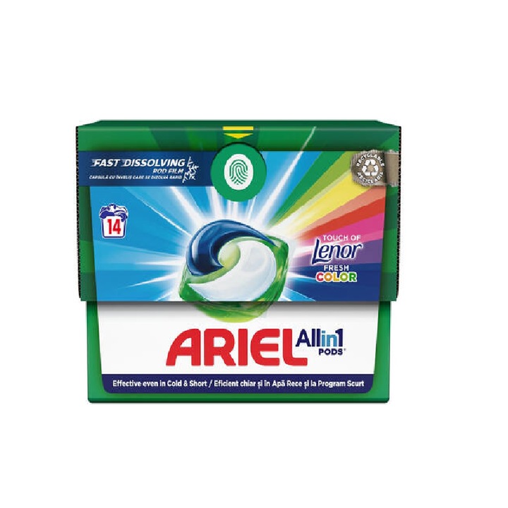 Detergent capsule Ariel Allin1 PODS Color, 14 spalari