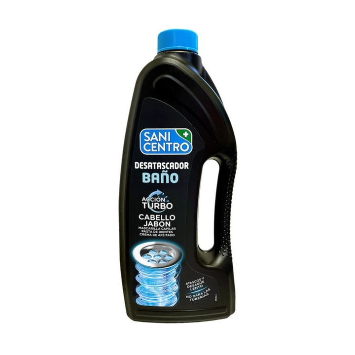 Dizolvant de par si sapun pentru scurgerea baii, 1 L, Action Turbo