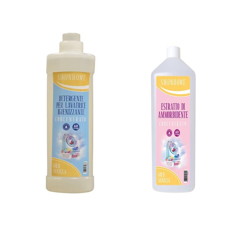 SHANYS mosószer és koncentrált öblítő készlet, 2l, 2db