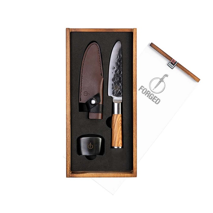 Set pentru bucatari incepatori si copii Cutit bucatar Forged Kids, 3 parti, otel forjat