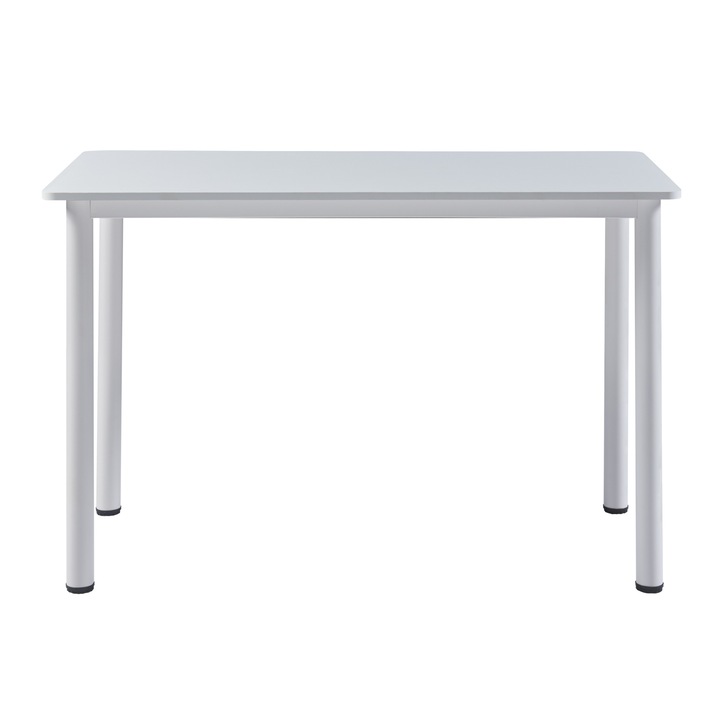 Masa bucatarie, en.casa, PXXM-0091 Tammela, 120 x 60 x 75 cm, mdf, otel, alb