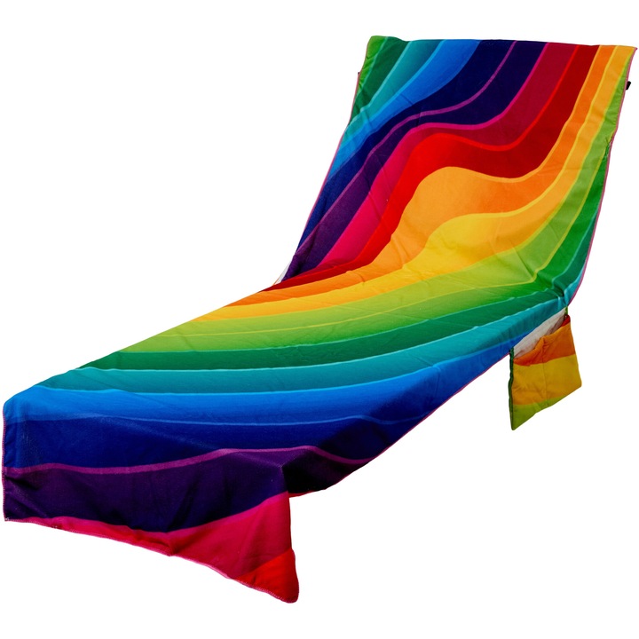 Кърпа за шезлонг Heinner Home Rainbow, 74 x 207 см, 100% полиестер, 230 GSM
