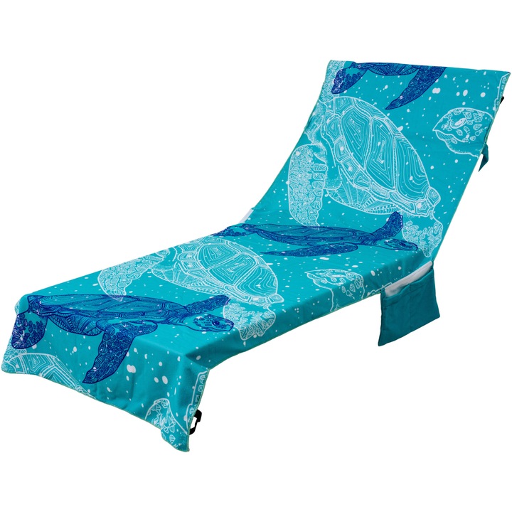 Кърпа за шезлонг Heinner Home Turtle, 74 x 207 см, 100% полиестер, 230 GSM