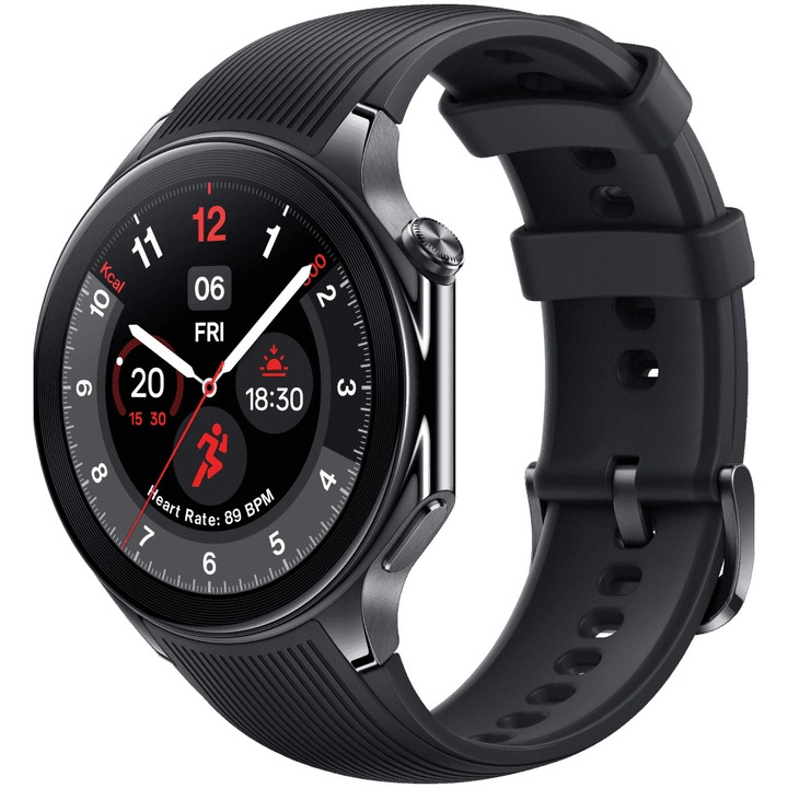 Часовник Smartwatch OnePlus Watch 2, Black Steel