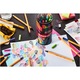 Fineliner Stabilo Point 88, 0.4 mm, 45 culori / set, suport pahar metalica